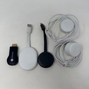 Google Chromecast Bundle GZRNL NC2-6A5 H2G2-42 Streaming Media Players